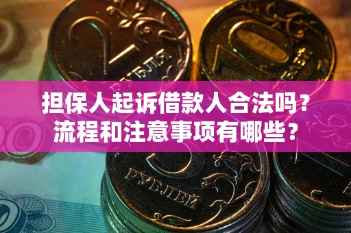 北京担保人起诉借款人合法吗？流程和注意事项有哪些？