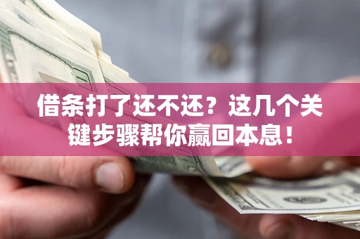 北京借条打了还不还？这几个关键步骤帮你赢回本息！