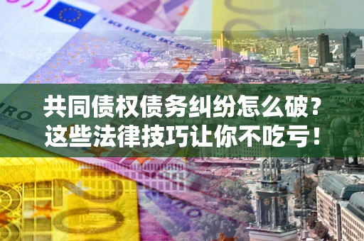 北京共同债权债务纠纷怎么破？这些法律技巧让你不吃亏！