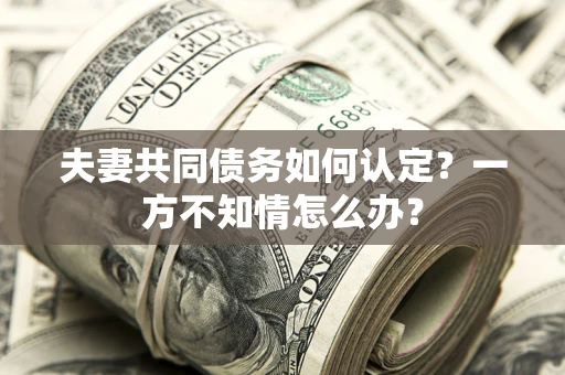 北京夫妻共同债务如何认定？一方不知情怎么办？