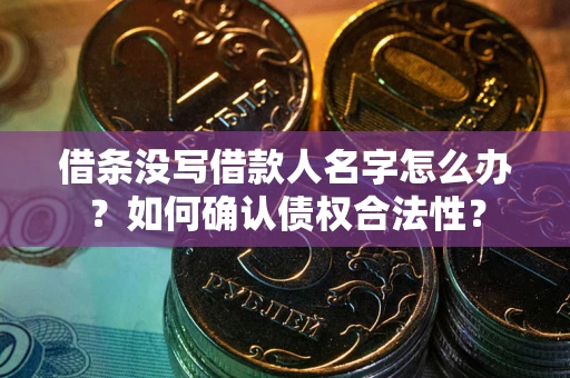 北京借条没写借款人名字怎么办？如何确认债权合法性？