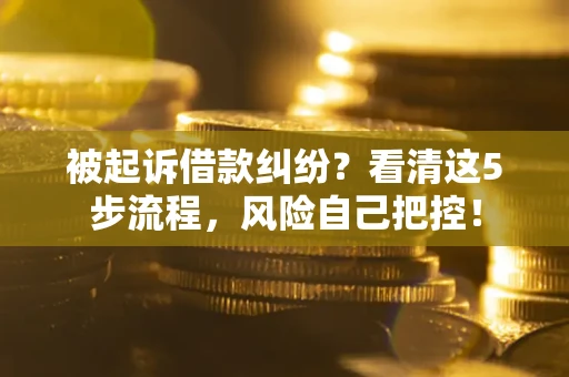 北京被起诉借款纠纷？看清这5步流程，风险自己把控！