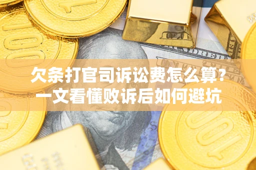 北京欠条打官司诉讼费怎么算？一文看懂败诉后如何避坑
