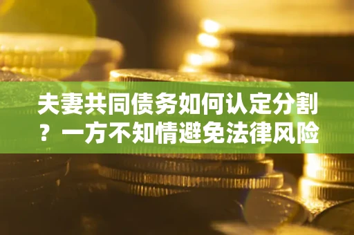 北京夫妻共同债务如何认定分割？一方不知情避免法律风险必看！